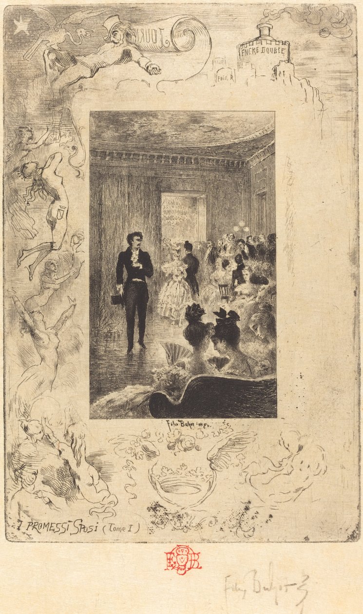 I Promessi Sposi A Noiva, 18791880. de Felix Hilaire Buhot