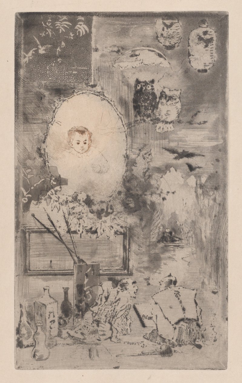 Batismo Japonês, 1887. de Felix Hilaire Buhot
