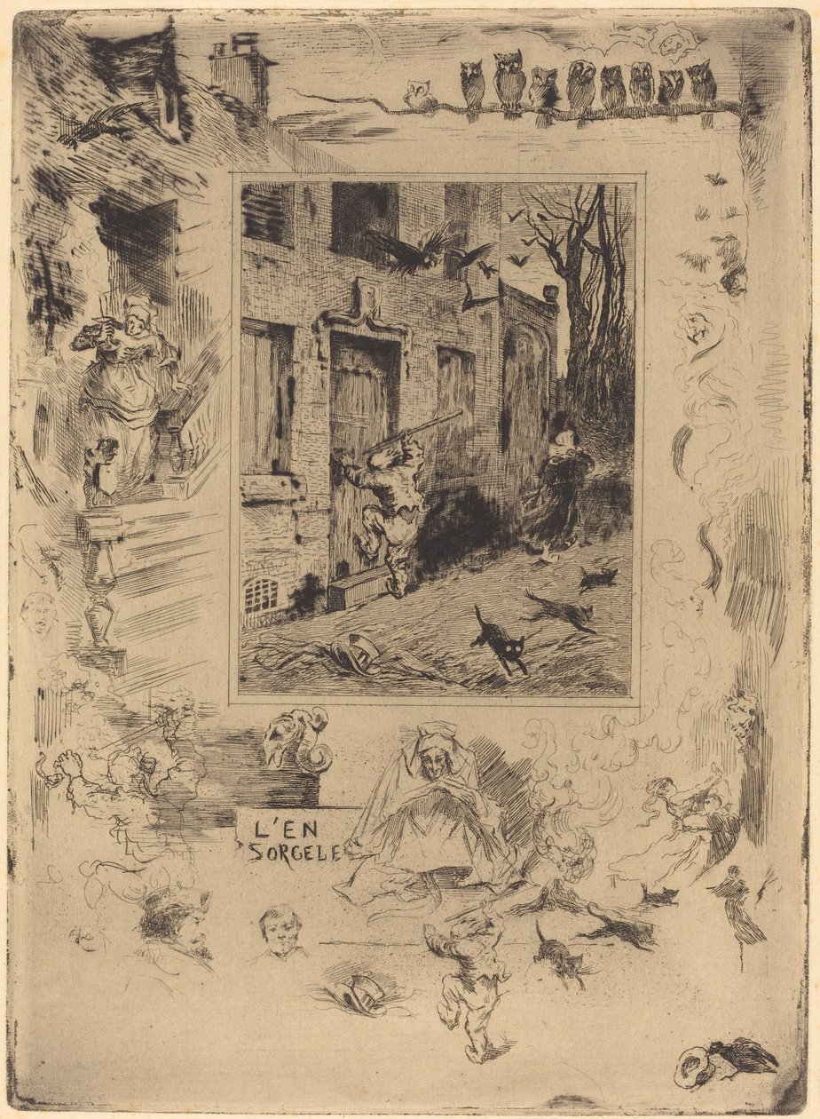 La Maison Maudita A Casa dos Condenados, c. 18831885. de Felix Hilaire Buhot