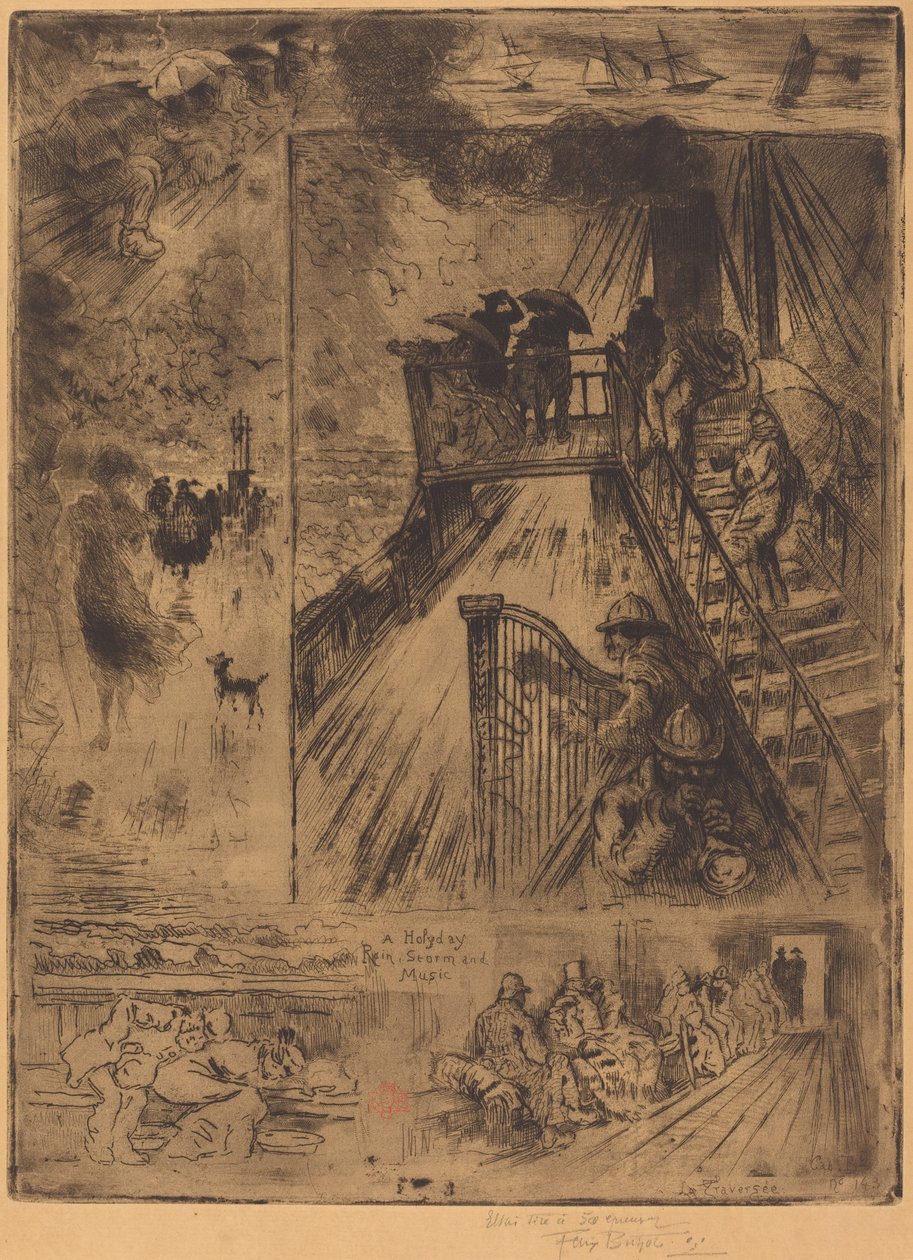 A Passagem A Passagem, 1879-1885. de Felix Hilaire Buhot
