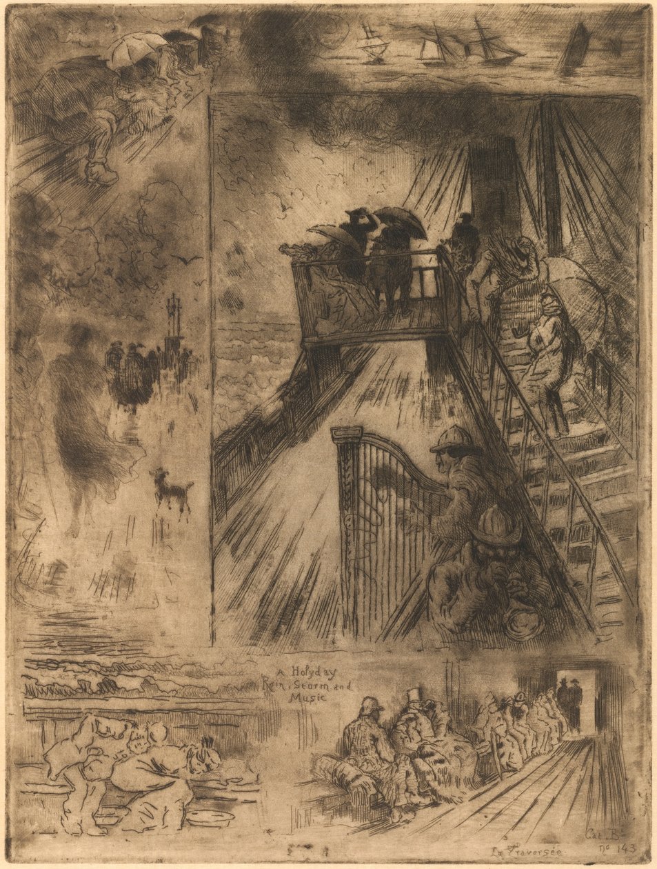 A Passagem A Passagem, 1879-1885. de Felix Hilaire Buhot