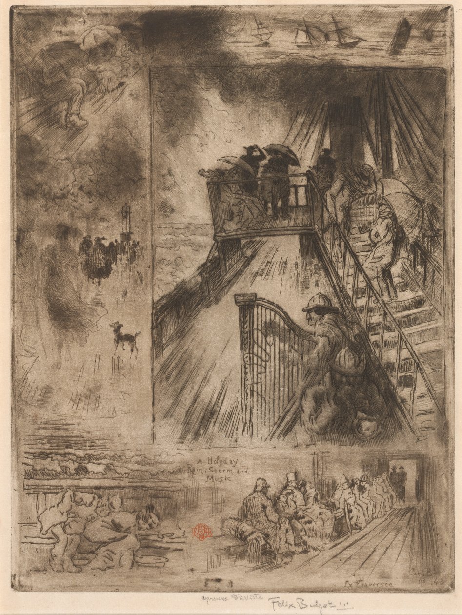 A Passagem A Passagem, 1879-1885. de Felix Hilaire Buhot