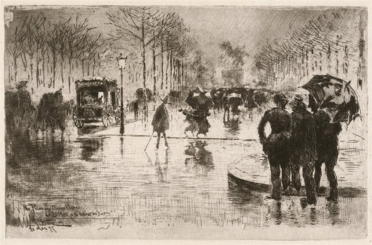 Le retour des artistes (O Retorno dos Artistas) de Felix Hilaire Buhot