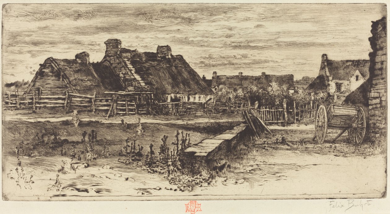 Les Grandes Chaumières de Felix Hilaire Buhot