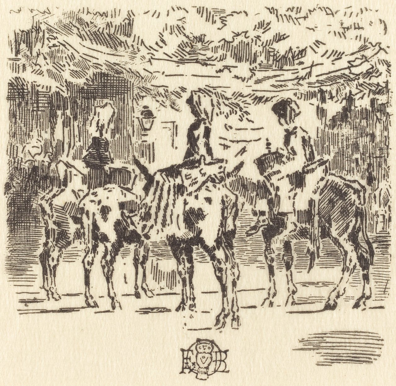 Les Petits Anes de Luchon de Felix Hilaire Buhot