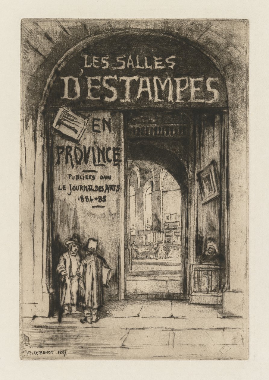 As salas de impressão nas províncias de Felix Hilaire Buhot