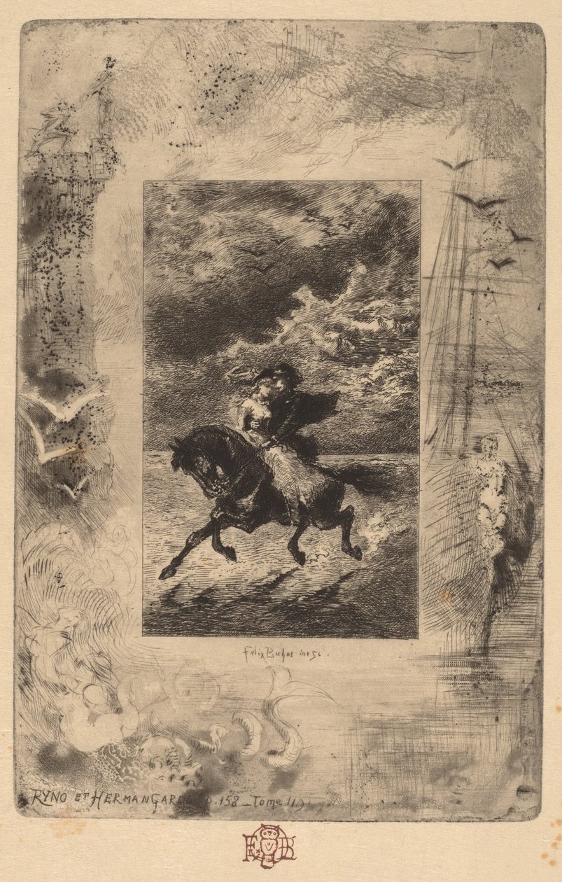Ryno et Hermangarde Ryno e Hermangarde, 1847-1898. de Felix Hilaire Buhot