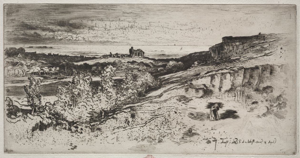A Capela Saint-Michel em Estre de Felix Hilaire Buhot