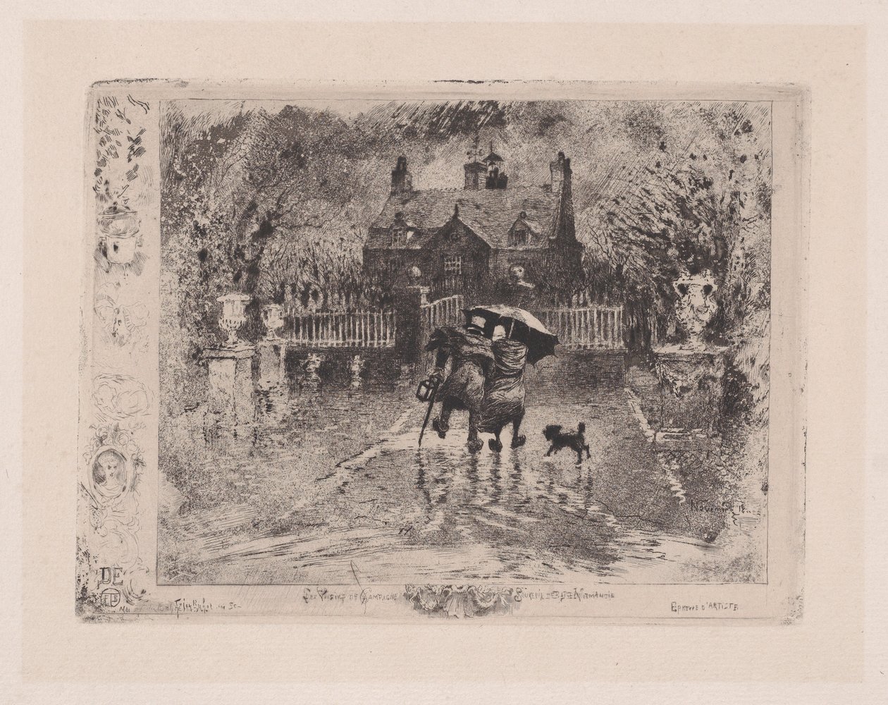 Os Vizinhos do País Vizinhos do País, 1860-98. de Felix Hilaire Buhot