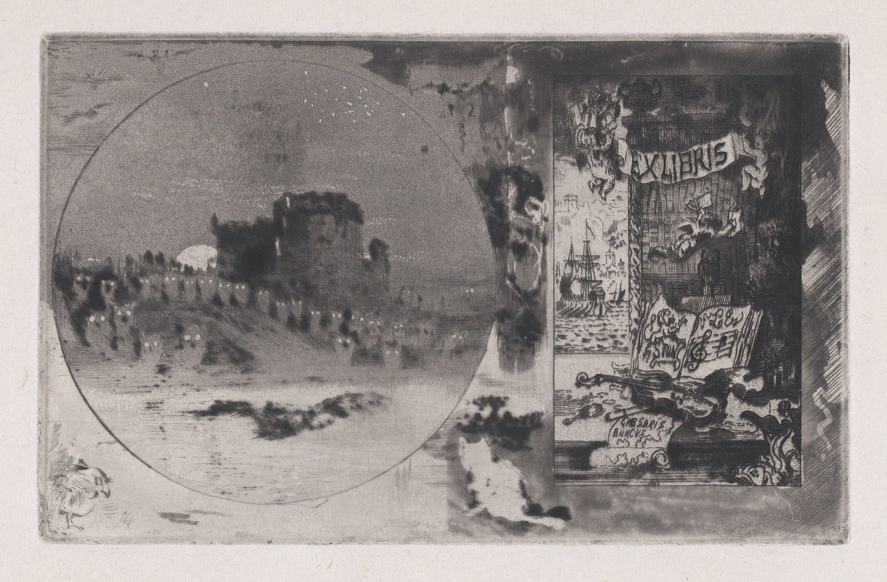 O castelo da coruja, 1867-98. de Felix Hilaire Buhot