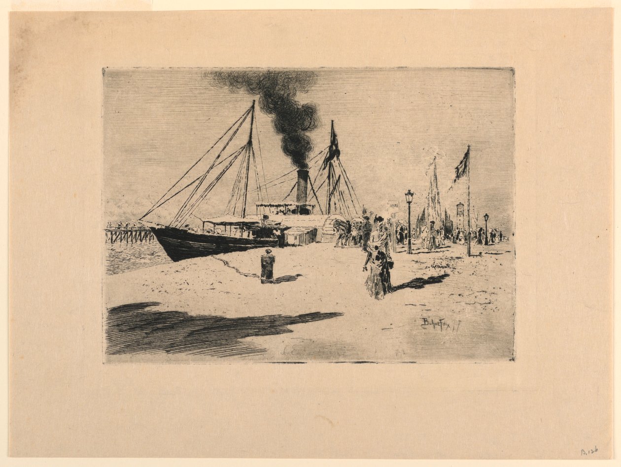 Atirou em Trouville de Felix Hilaire Buhot