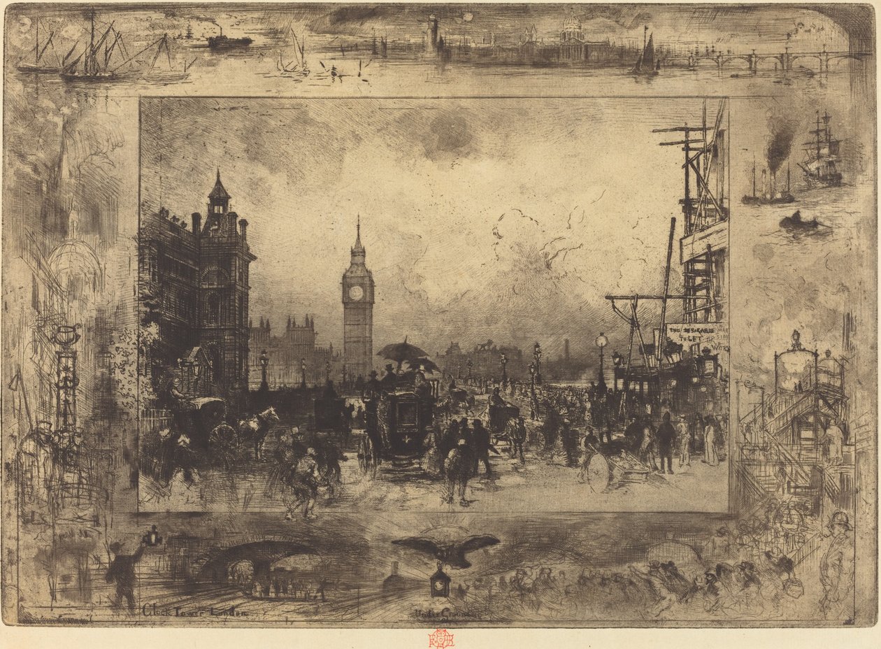 Ponte de Westminster de Felix Hilaire Buhot