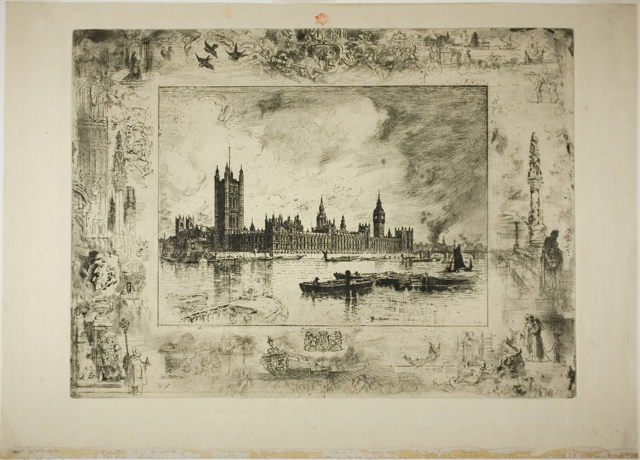 Palácio de Westminster de Felix Hilaire Buhot