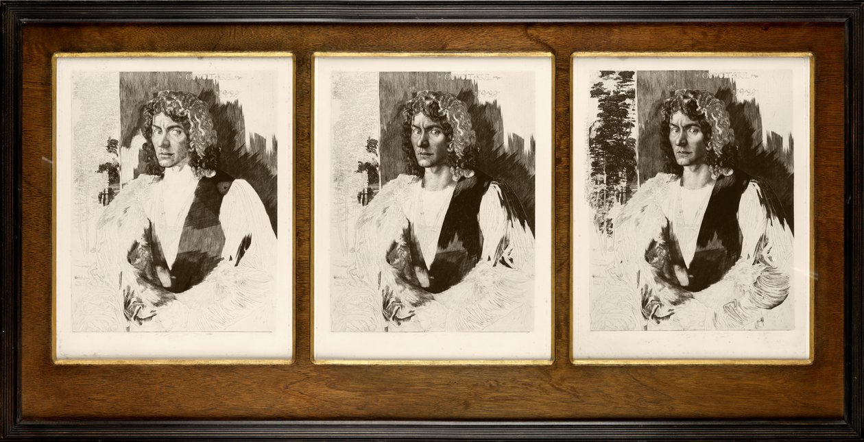 Retrato de Oswald Krell (gravura) de Felix Jasinski