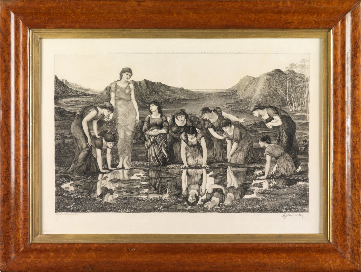 O espelho de Vênus (linha gravada em pergaminho) de Felix Jasinski