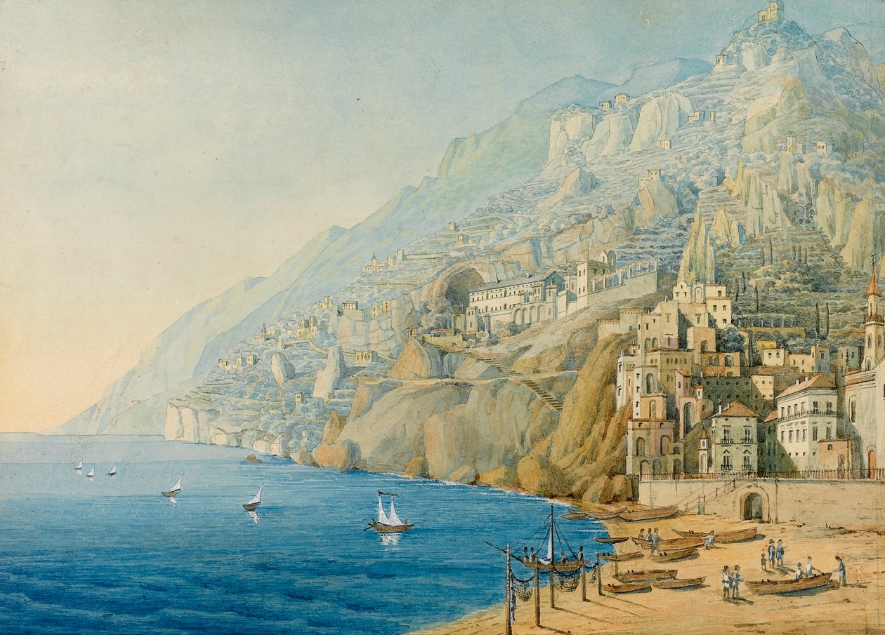 A Costa Amalfitana, 1839. de Felix Mendelssohn Bartholdy