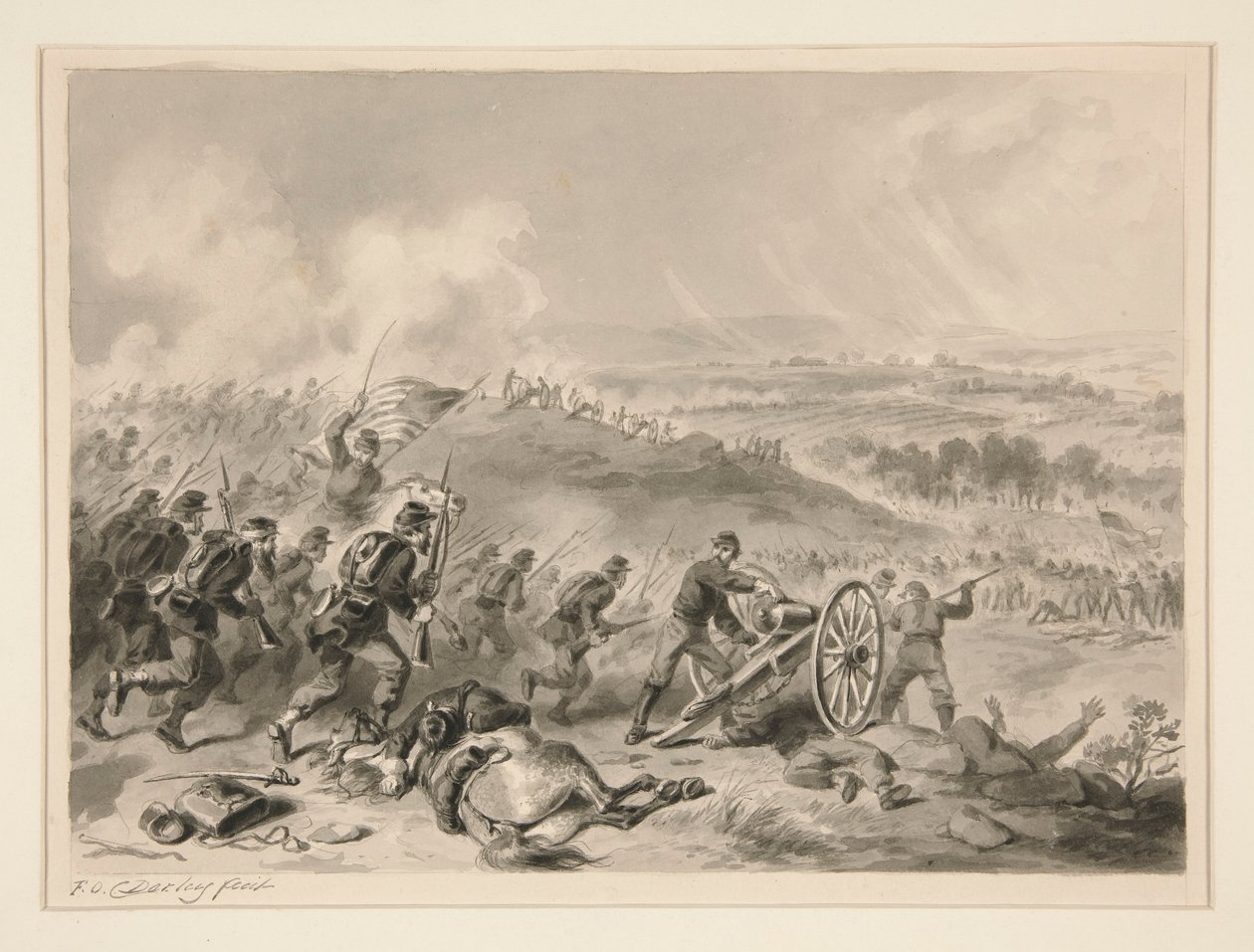 Batalha de Gettysburgh de Felix O. C. Darley