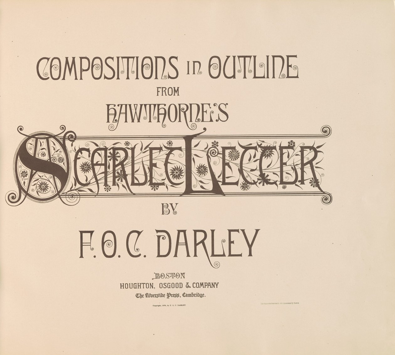 Composições em Esboço da Letra Escarlate de Hawthorne de Felix Octavius Carr Darley