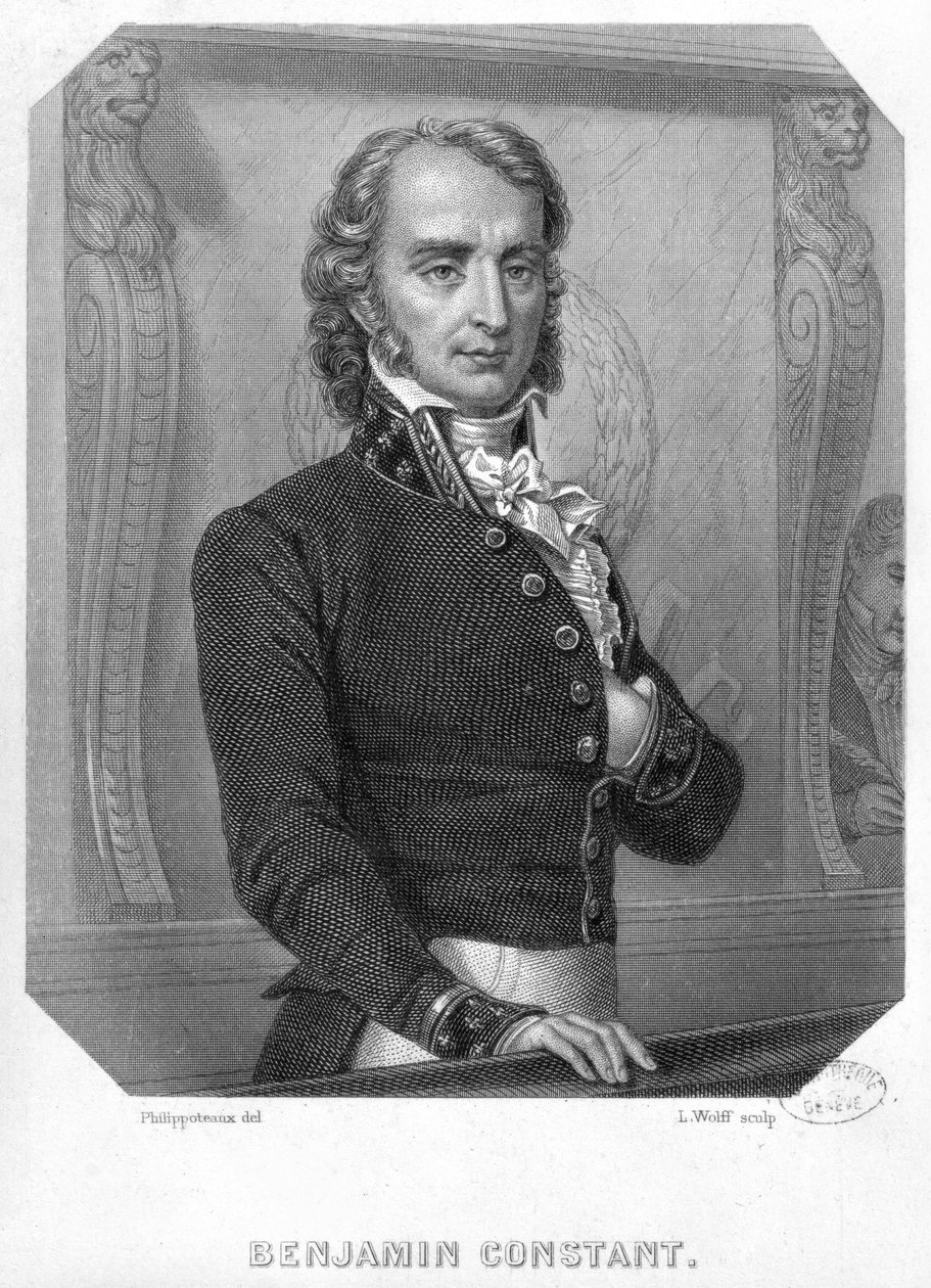 Henri Benjamin Constant de Rebecque (1767-1830) no Tribune de Felix Philippoteaux