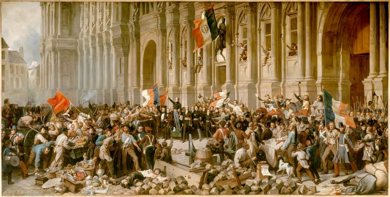 Revolução de 1848: Alphonse de Lamartine de Felix Philippoteaux