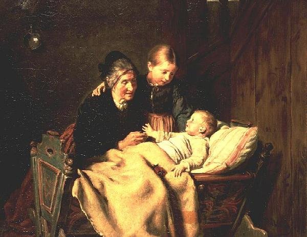 O Centro de Atenção (óleo sobre tela) de Felix Schlesinger