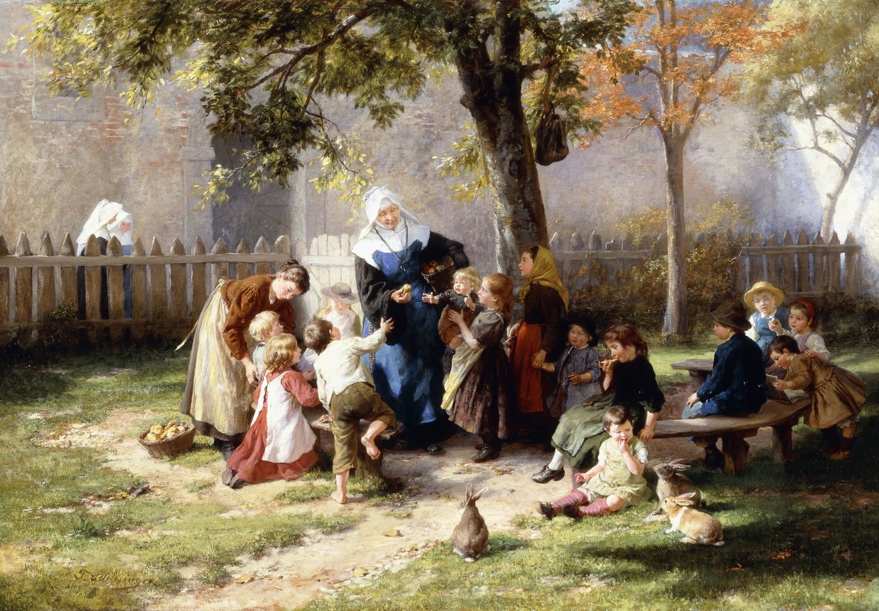 O Pátio da Escola, de Felix Schlesinger
