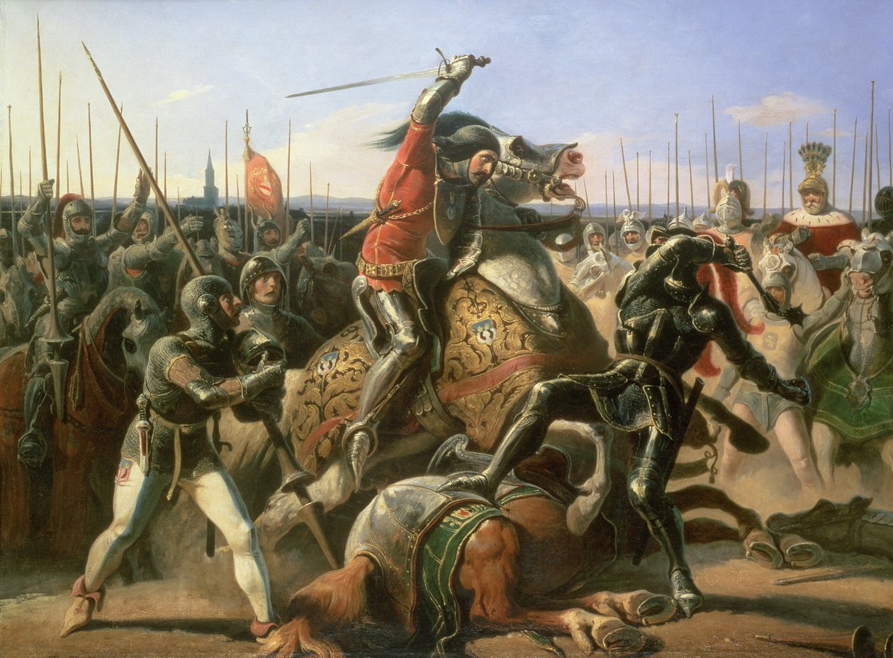 Duque de Friedland (1583-1634) na carga de Wallenstein 1632, 1839 de Feodor Dietz