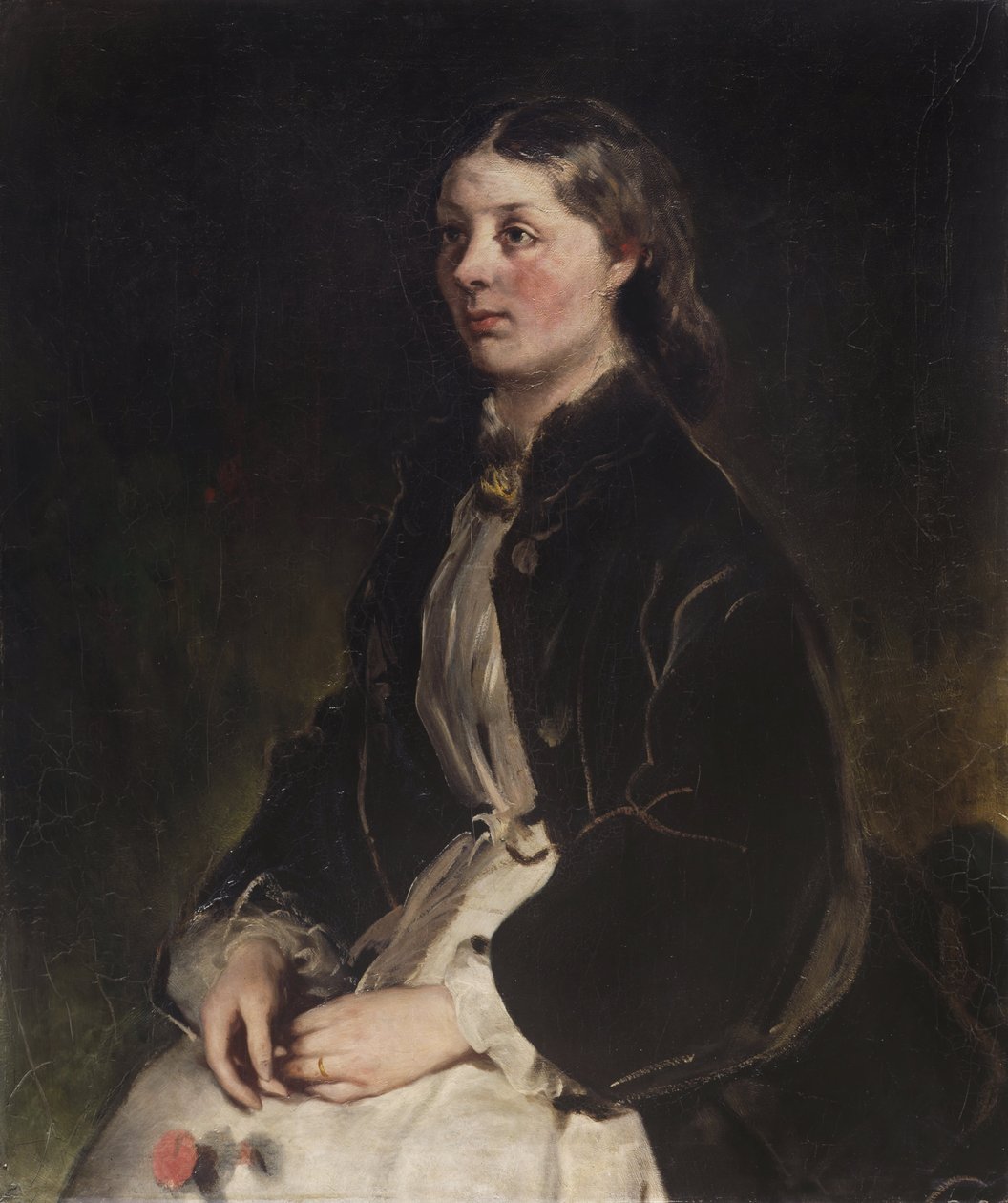 Retrato da dama Christine von Schönberg de Louis Ferdinand von Rayski