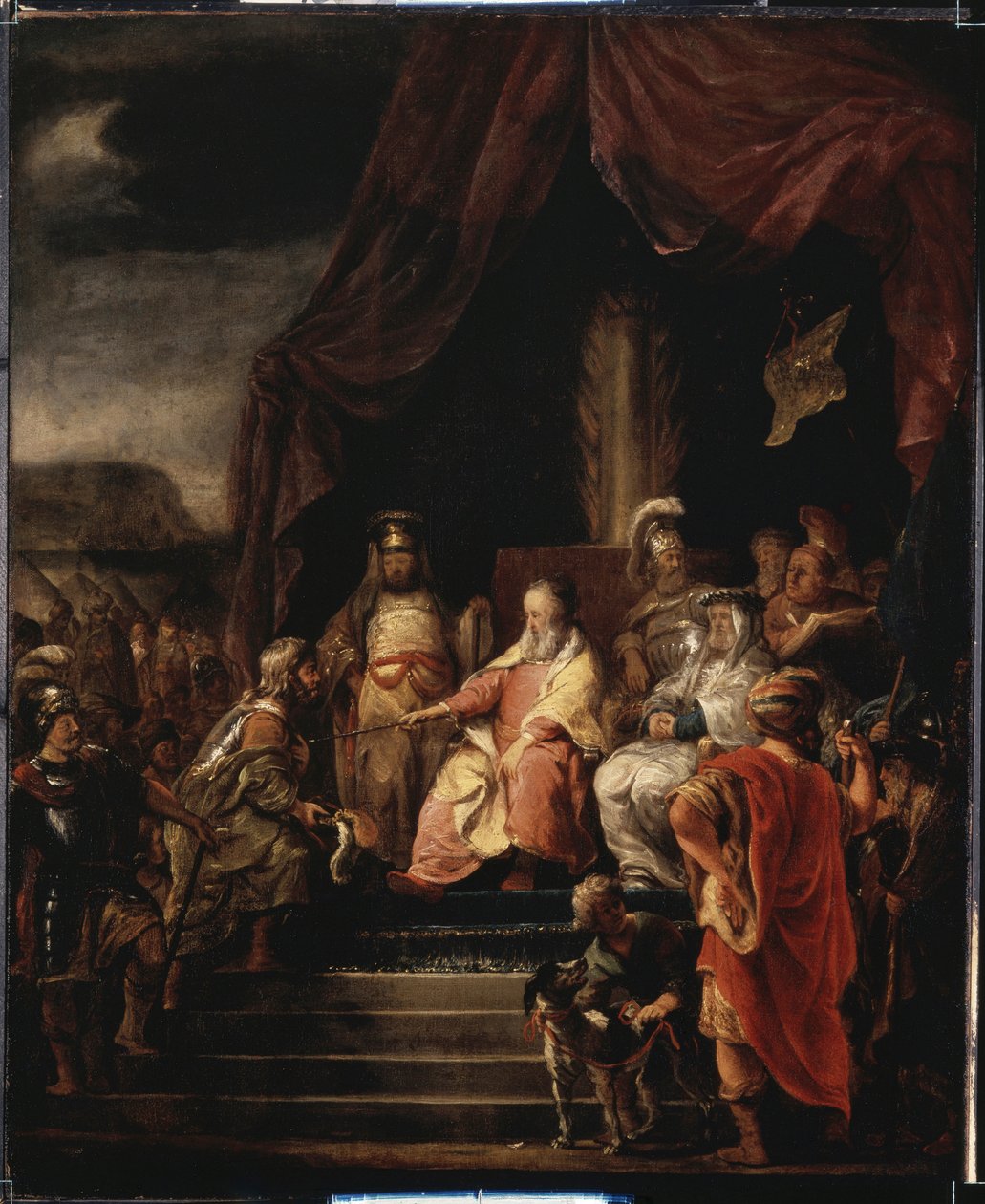 Moisés e Jetro, c.1655-56 de Ferdinand Bol