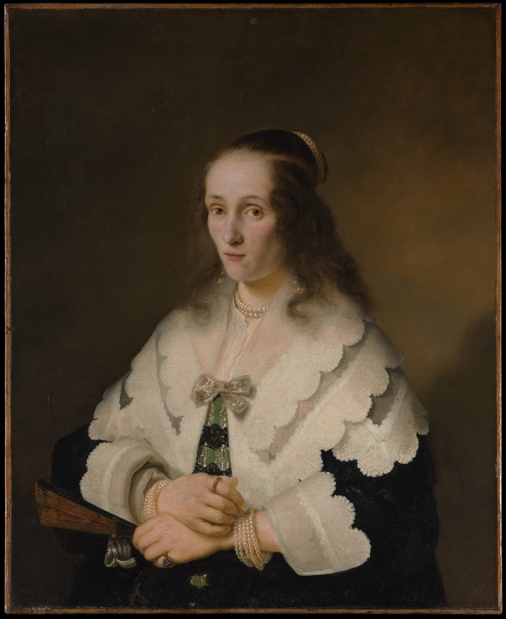 Retrato de uma mulher de Ferdinand Bol