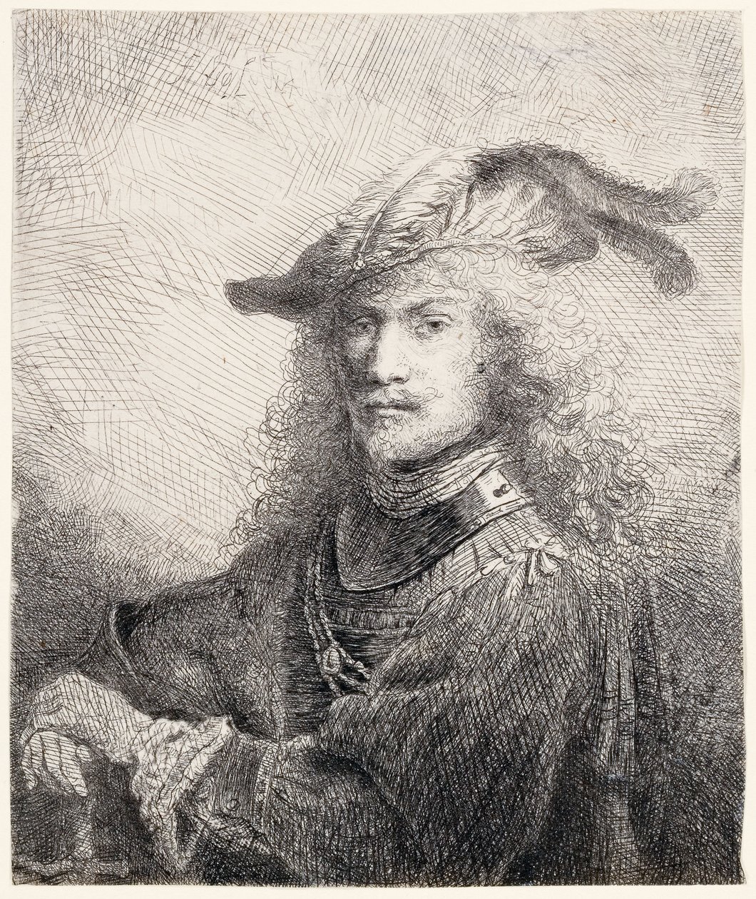 Retrato de um oficial, 1642 de Ferdinand Bol