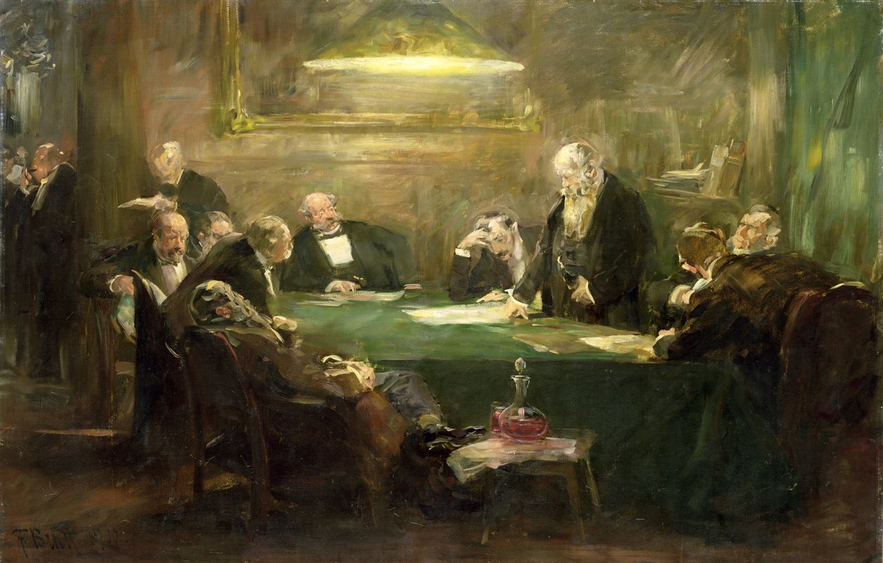 A Reunião do Conselho de Administração, 1900 de Ferdinand Brutt