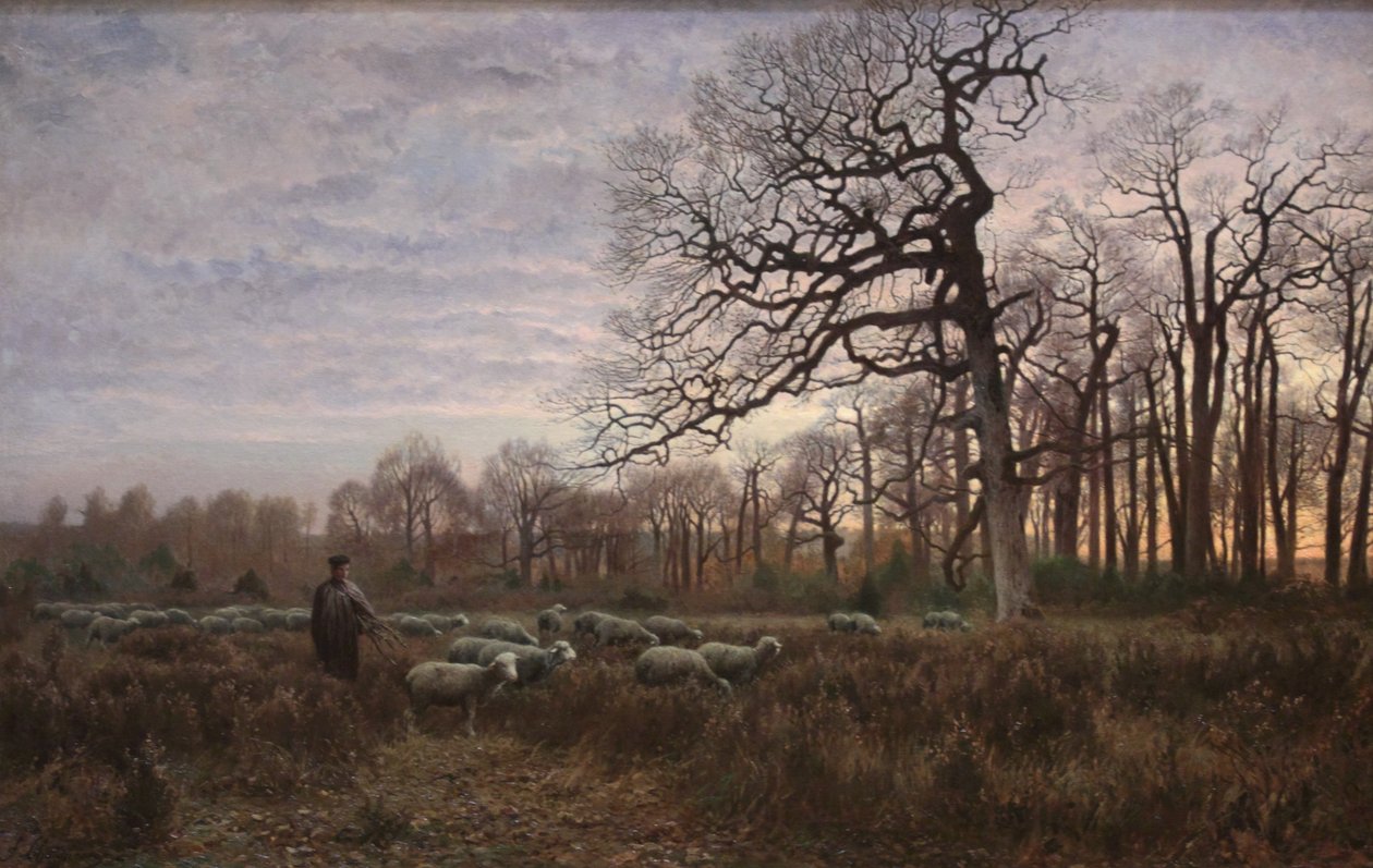 A encruzilhada do espinho, floresta de Fontainebleau de Ferdinand Chaigneau