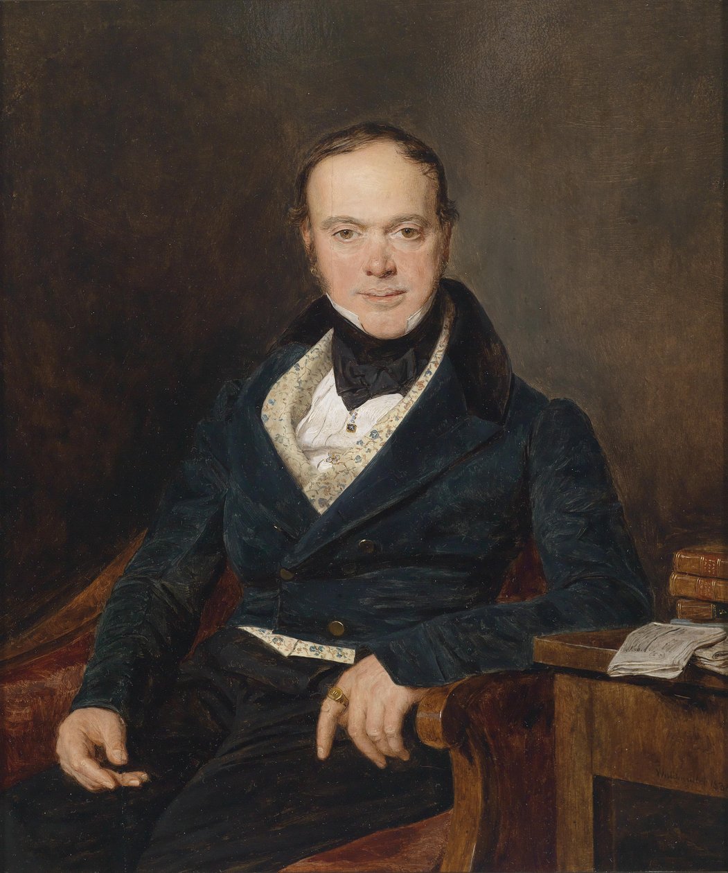 Retrato do banqueiro August Walter de Ferdinand Georg Waldmuller