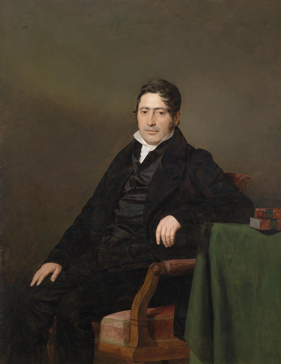 Retrato do professor universitário med. Sigmund Caspar Fischer (1793-1860) de Ferdinand Georg Waldmuller