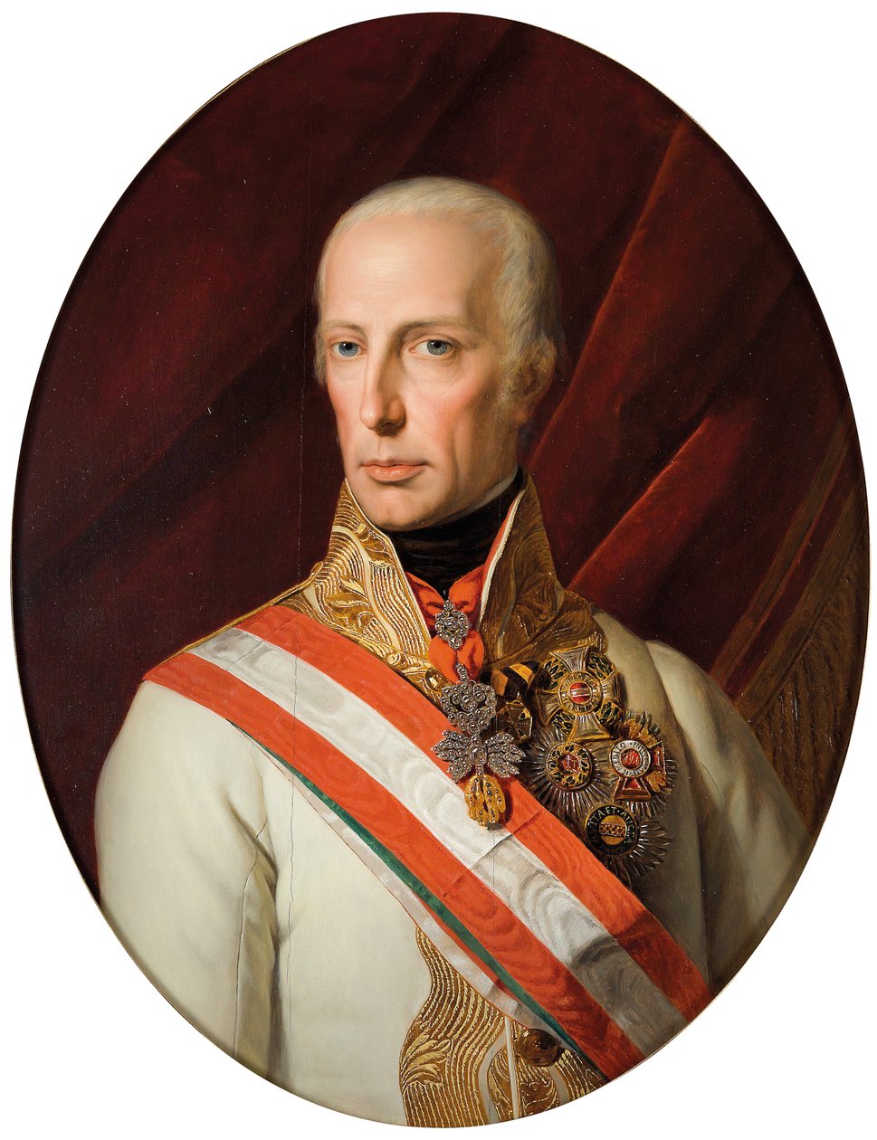 Imperador Franz I da Áustria de Ferdinand Georg Waldmuller