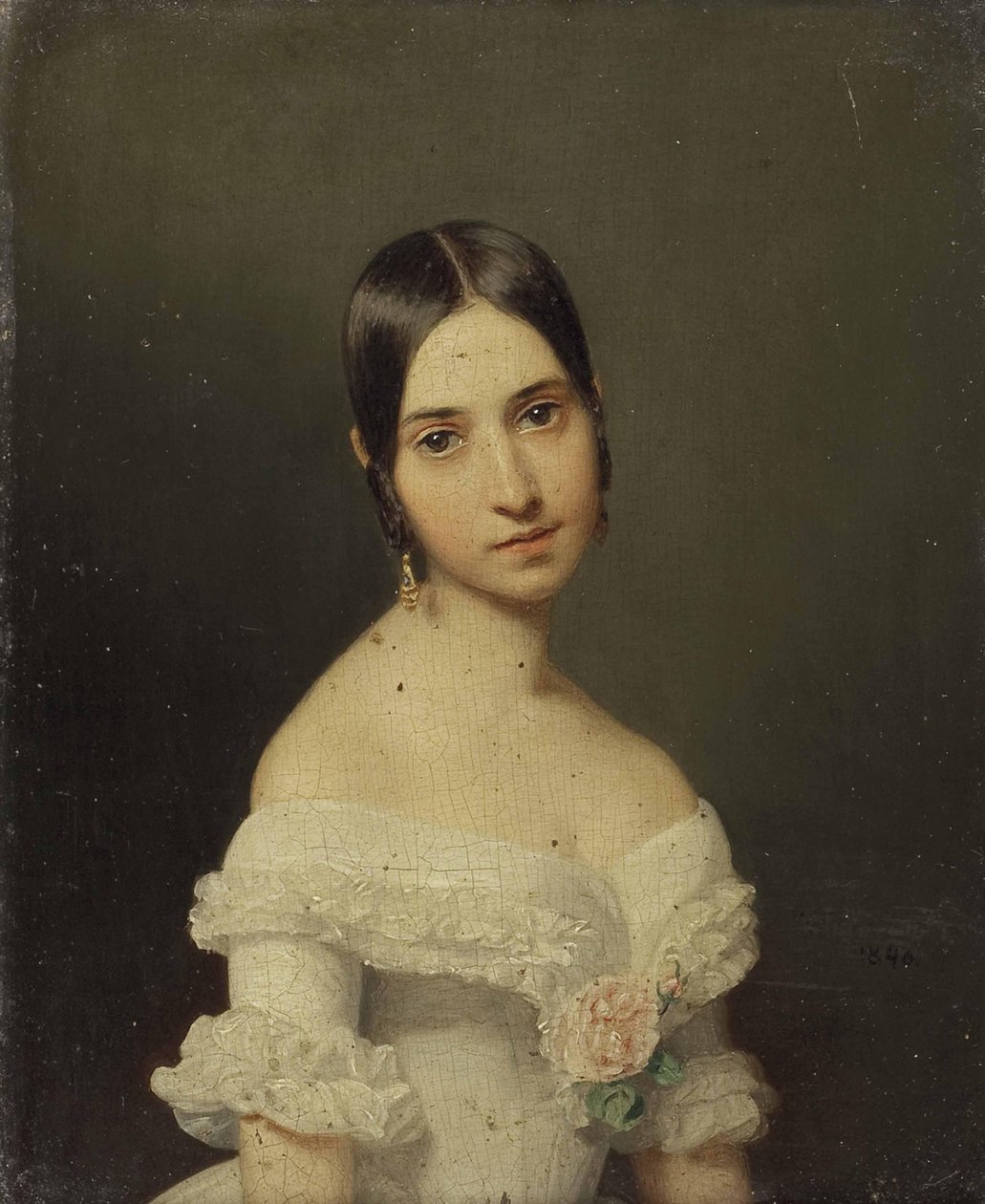Retrato de uma menina de Ferdinand Georg Waldmuller