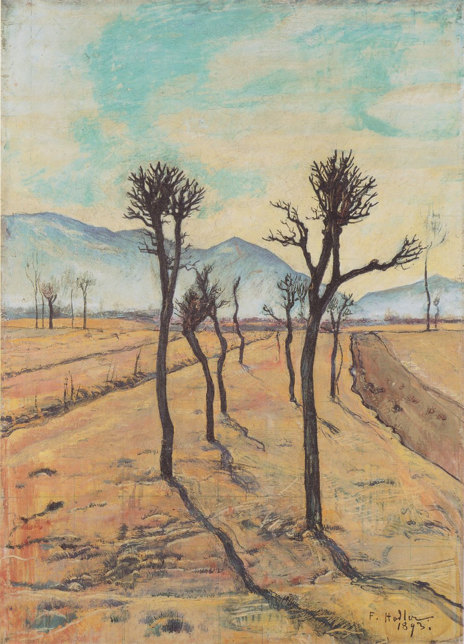 Árvores calvas em Tessinn de Ferdinand Hodler