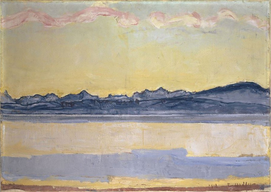 Mont-Blanc com Pink Cloudn de Ferdinand Hodler
