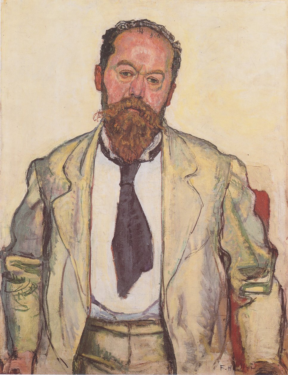 Retrato Mathias Morhardt de Ferdinand Hodler