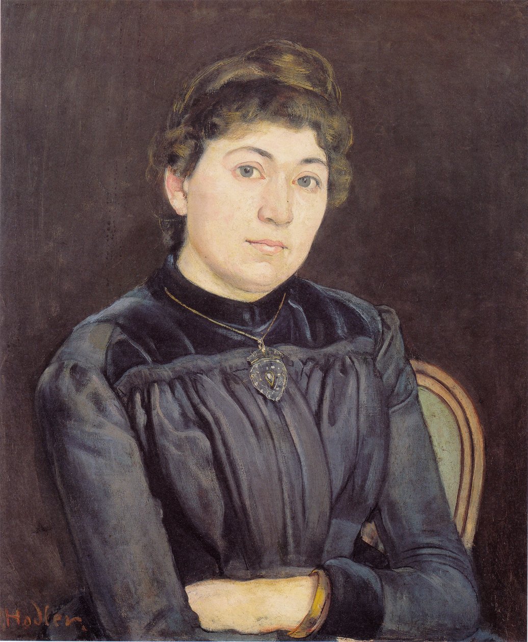 Retrato, de, um, mulher jovem de Ferdinand Hodler