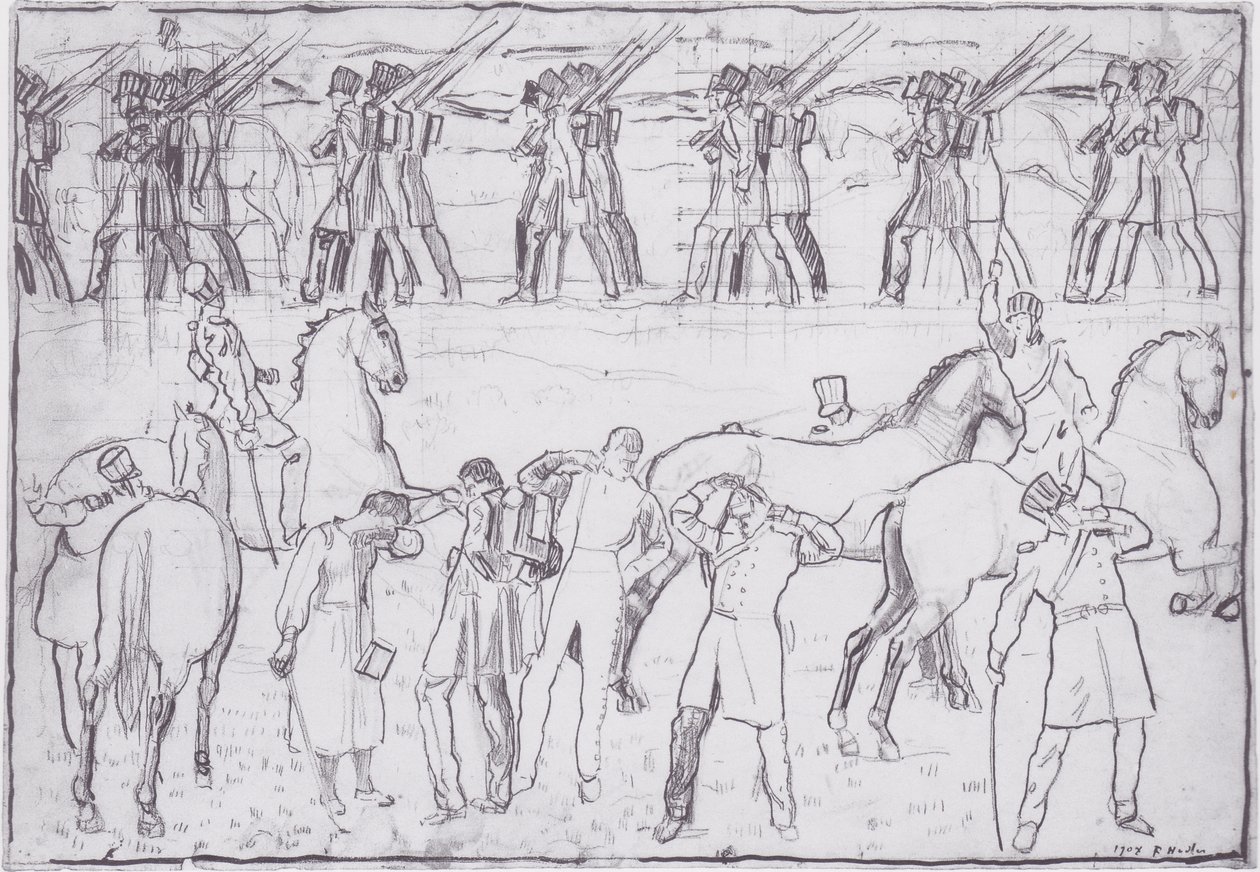 O Excerto dos Estudantes Alemães na Guerra da Independência de 1813 de Ferdinand Hodler