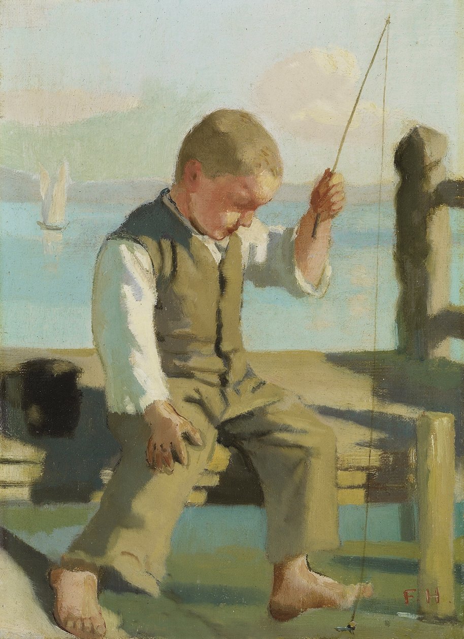 O pequeno pescador de Ferdinand Hodler