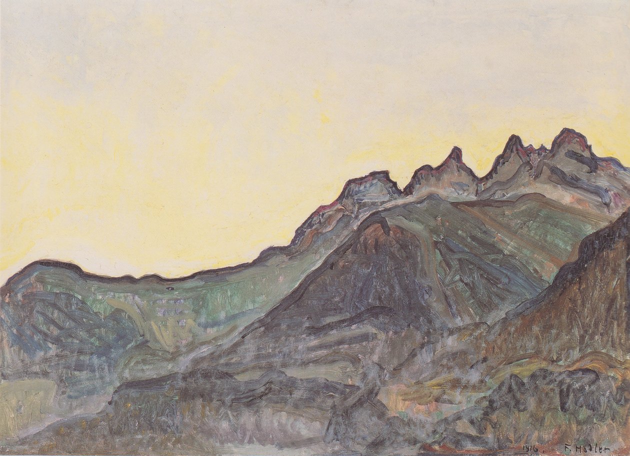 Die Dents du Midi de Ferdinand Hodler