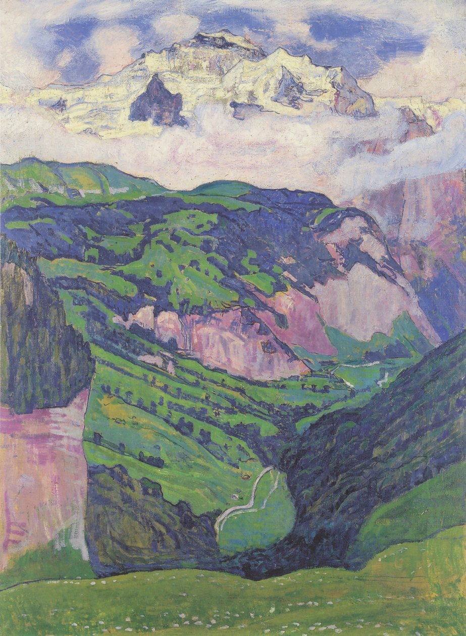 A donzela do Isenfluh de Ferdinand Hodler