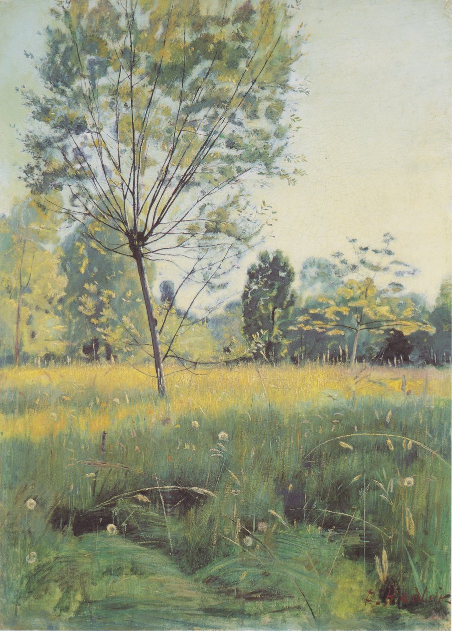 A planície de inundação dourada de Ferdinand Hodler