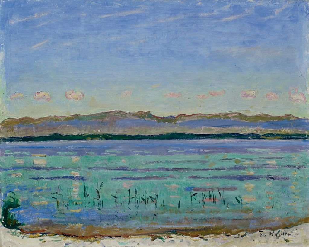 Lago de Genebra com Jura de Ferdinand Hodler