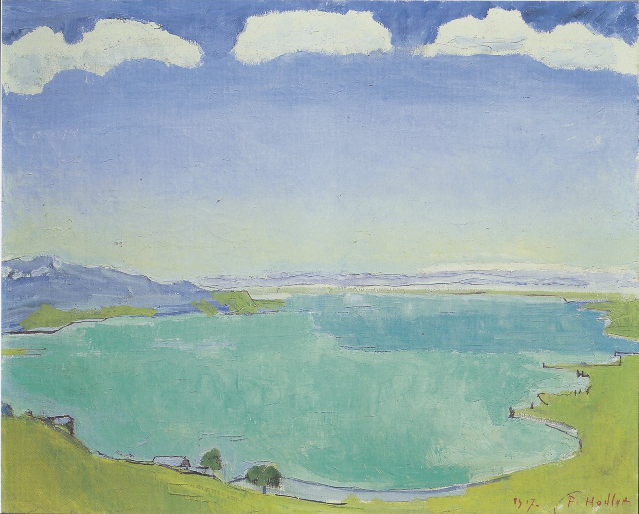 Lago de Genebra de Caux de Ferdinand Hodler
