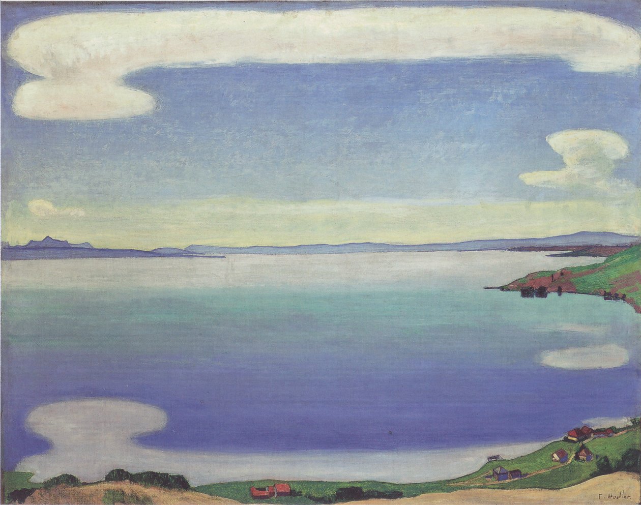 Lago de Genebra a partir de Chexbres de Ferdinand Hodler