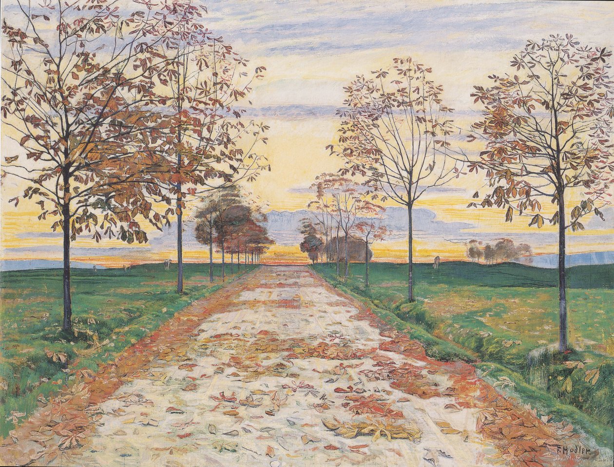 noite de outono de Ferdinand Hodler